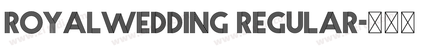 royalwedding regular字体转换